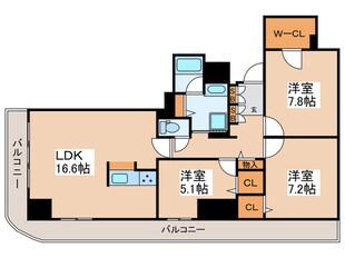 栖-浅草蔵前の物件間取画像